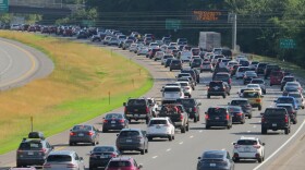 Heavy traffic on I-95 in North Hampton. 