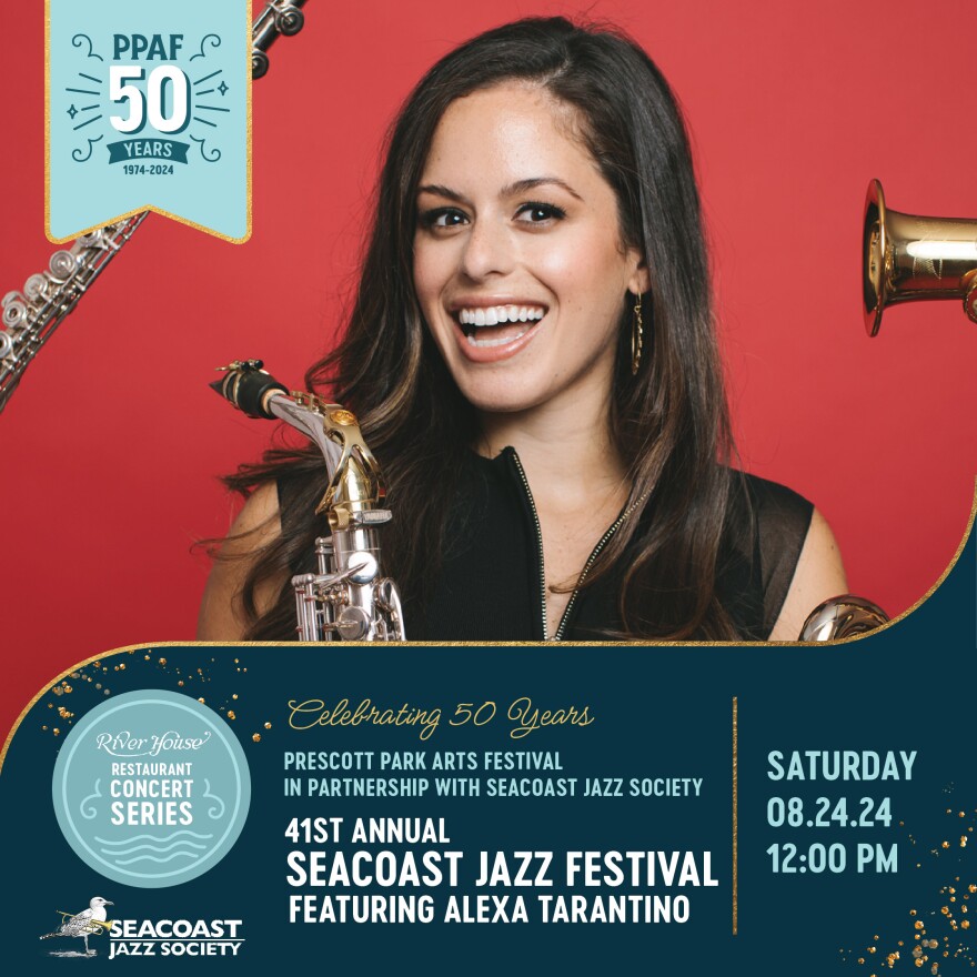 The 41st Seacoast Jazz Festival is on Aug. 24. at Prescott Park in Portsmouth.