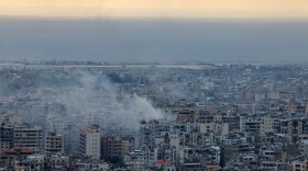 Smoke billows from the site of an Israeli air strike that targeted a neighborhood in Beirut's southern suburbs on Oct. 6, 2024. Israel unleashed intense strikes targeting Hezbollah on Sunday almost a year since the attack by Palestinian Hamas militants that sparked the war in Gaza.