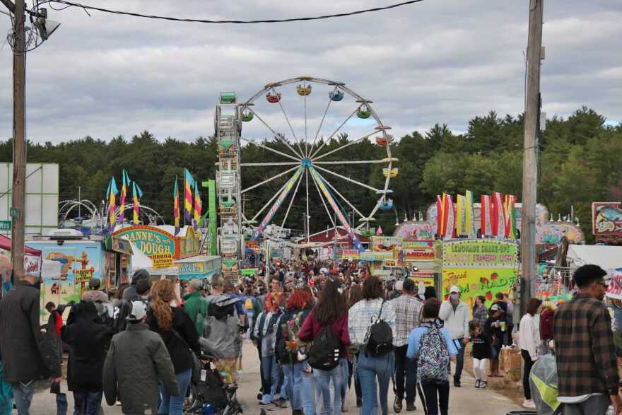 The midway at the Deerfield Fair in 2021.