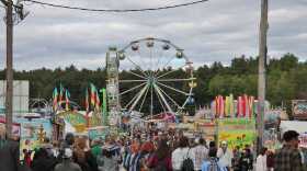 The midway at the Deerfield Fair in 2021.