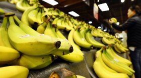 Most bananas imported to the U.S. come through ports affected by the dockworkers' strike. And the fruit's limited shelf life made it hard to stockpile in advance.