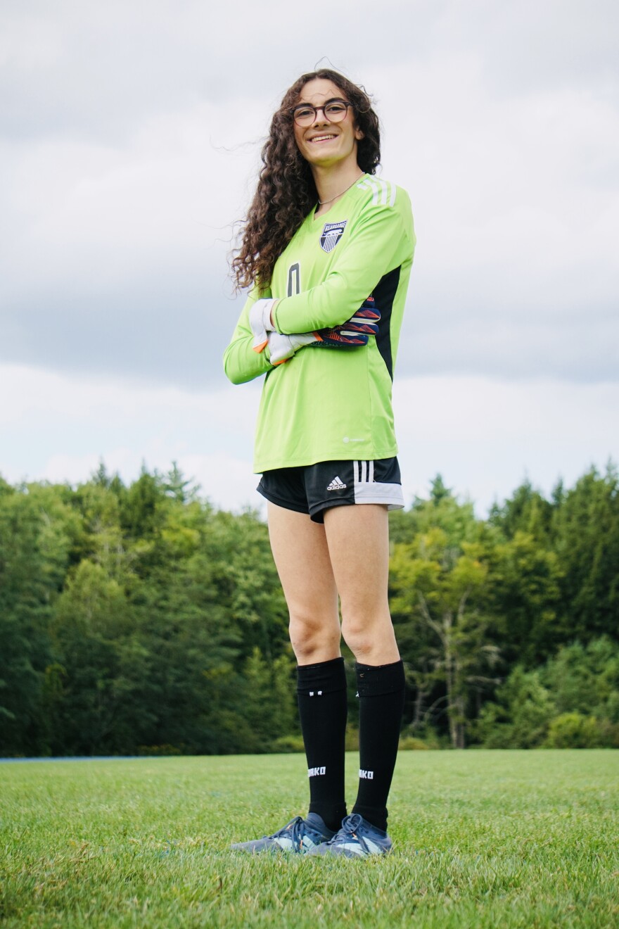 Maëlle Jacques just started her junior year of high school. Her school board voted to let her play on the varsity girls soccer team, defying a new state law.