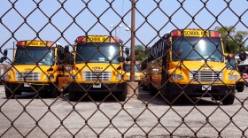 Black girls had the highest rates of so-called "exclusionary discipline," such as suspensions and expulsions, according to a new report from the GAO. Above, school busses sit at a service yard last year in Chicago. 