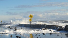 A winter storm that brought mostly rain to the New Hampshire seacoast, combined with a high tide, resulted in coastal flooding that closed parts of Route 1A from Hampton to Rye on Jan. 10, 2024.