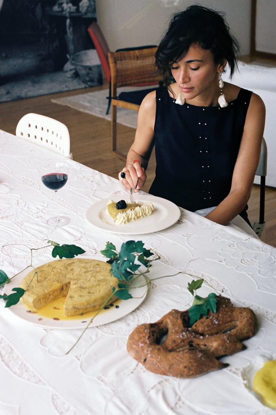 Laila Gohar at her potato party.