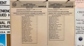 An image of a sample election ballot