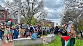 Following arrests at a pro-Palestine protest outside University of New Hampshire's Thompson Hall, protesters gathered again on May 6.