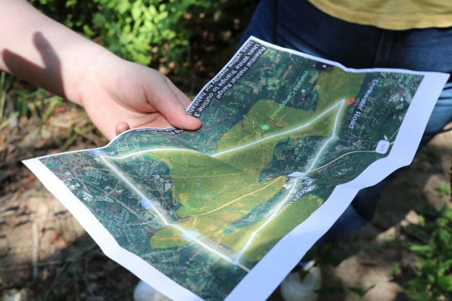 Karac St. Laurent made a map of the rumored mountain lion sightings around Hampton Falls.