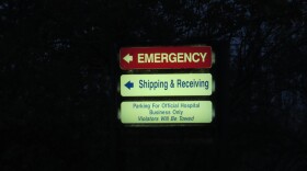 Hospital emergency sign in NH