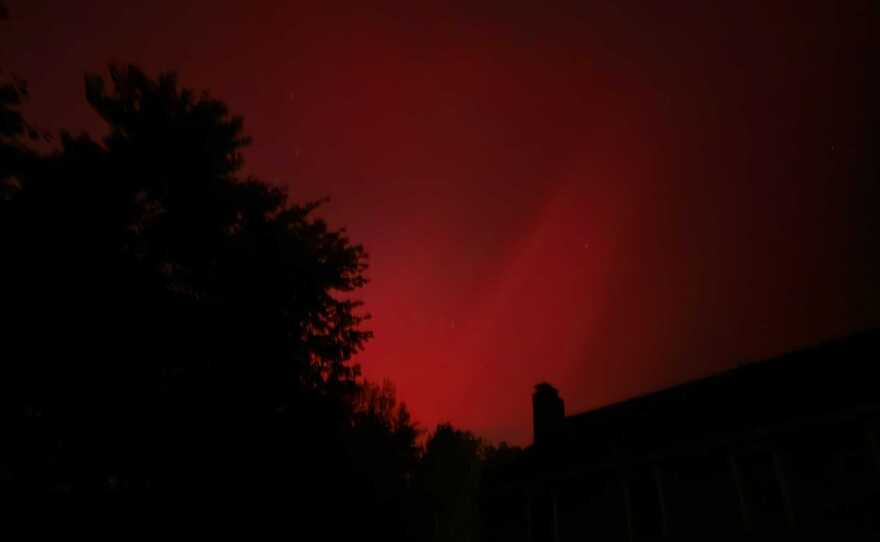 The Northern Lights as seen from Chester, New Hampshire.