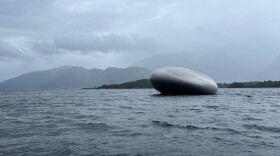 “The Salmon Eye,” run by Eide Fjordbruck, is an education center located at the mouth of Norway’s Hardangersfjord. It is the world’s largest floating art installation and a vision of the company’s CEO Sondre Eide.