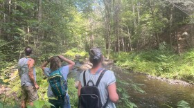 Members of the "Gone Rogue" hiking group on the