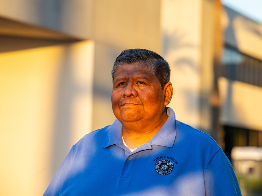 Walter Murillo, CEO of Native Health, poses for a portrait outside his offices in Phoenix, Ariz. on Saturday, Oct. 12, 2024.