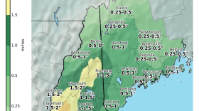 National Weather Service rain map - Aug. 22-23