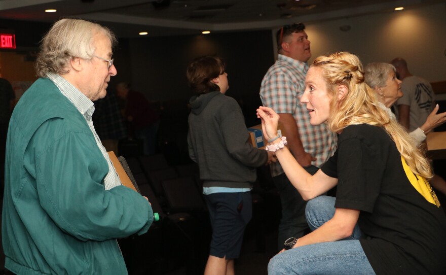 Sr Producer of Civics 101 Christina Phillips answers audience questions. / Photo by Allegra Boverman.