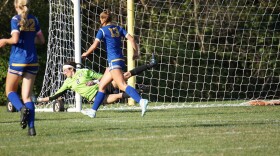 Jacques plays goalie. She says the position has made her closer with her team's defenders and other goalies.