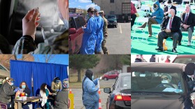 Collage of photos in N.H. during the pandemic