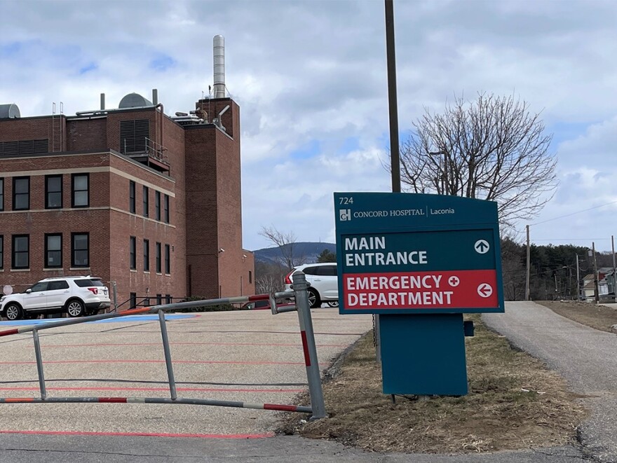 Concord Hospital in Laconia, New Hampshire. Dan Tuohy photo 2023 / NHPR