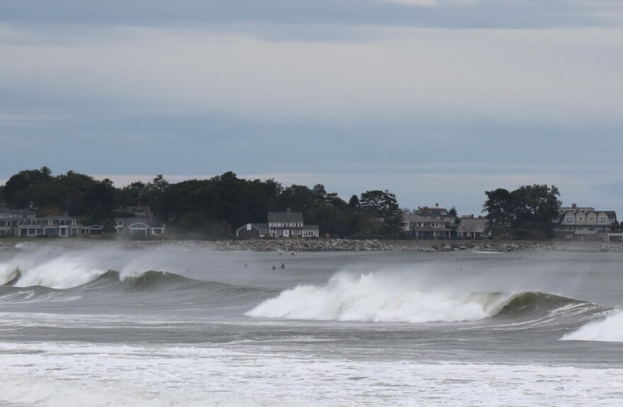 High surf at Rye Beach on Sept. 16, 2023