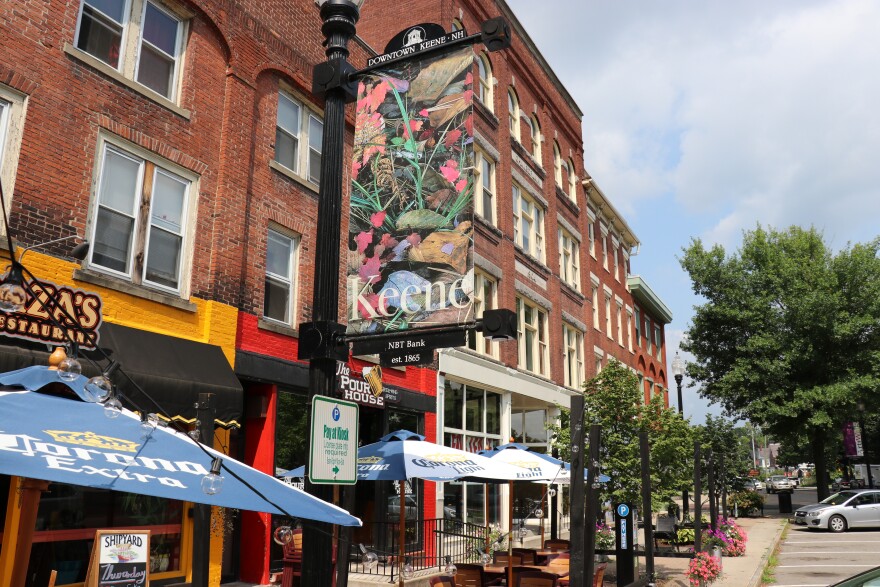 Downtown Keene, New Hampshire. Dan Tuohy photo / NHPR