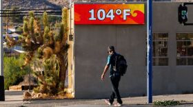 Triple digit temperatures arrive on JUNE 5,  2024 in Joshua Tree, California. Much of the southwest is experiencing high temperatures from the high pressure ridge, or heat dome, parked over California.