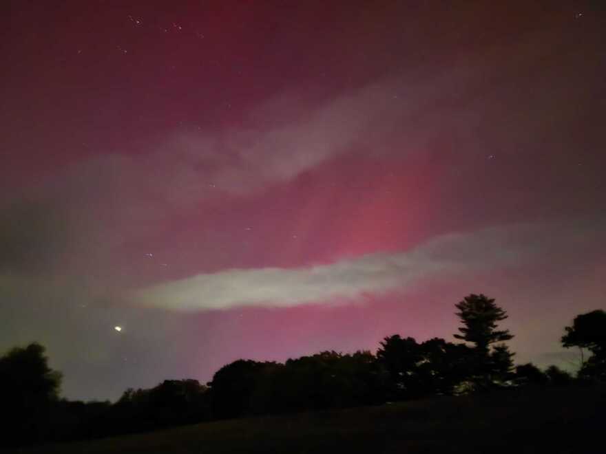 The aurora borealis over Chester, NH, on Oct. 10, 2024.