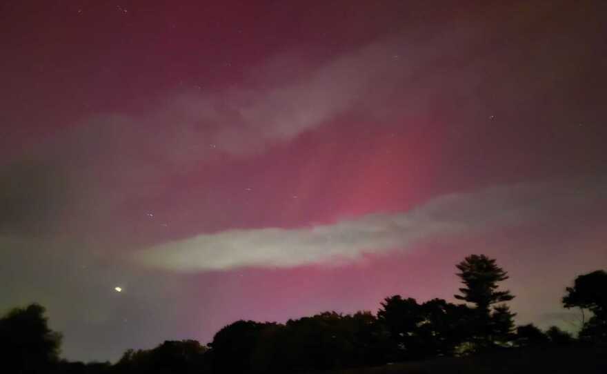 The aurora borealis over Chester, NH, on Oct. 10, 2024.