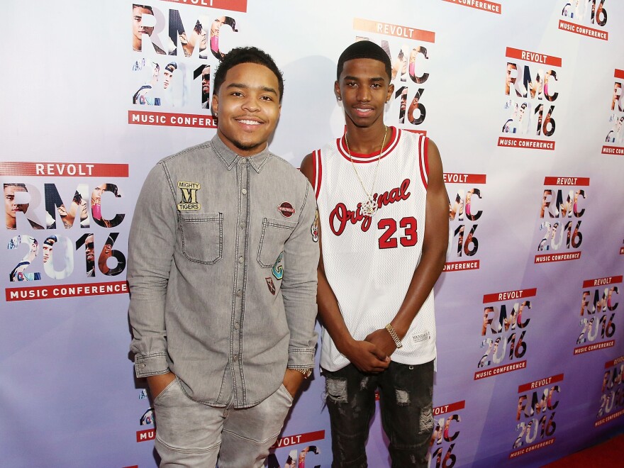 Justin Dior Combs (left) and Christian Combs