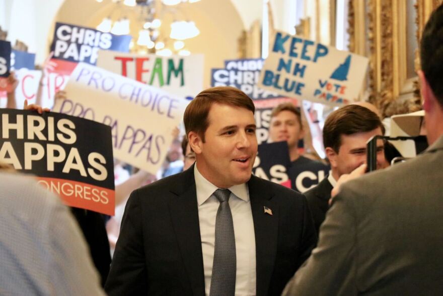 U.S. Rep. Chris Pappas, D-NH, filed candidacy for reelection to New Hampshire's 1st Congressional District on June 10, 2024. Zoey Knox photo / NHPR.