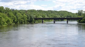 The Connecticut River at Lebanon, New Hampshire, across from White River Junction in Vermont. Dan Tuohy photo / NHPR