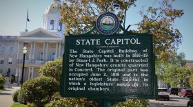 NH State Hosue plaza, Concord, New Hampshire. Dan Tuohy photo / NHPR