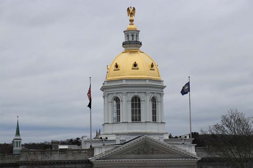 The New Hampshire State House dome, as seen from a nearby rooftop. Dan Tuohy photo / NHPR