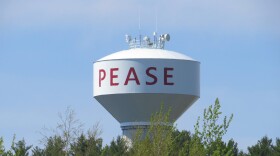 A water tower at the Pease former air force base.