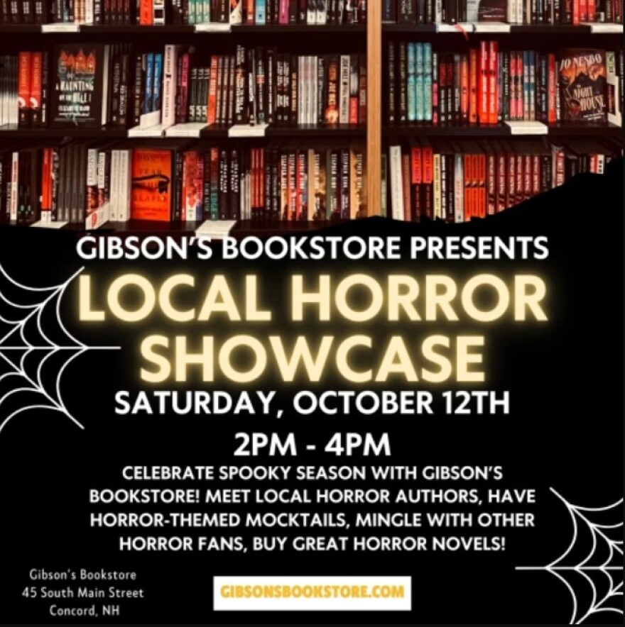 Gibson's Bookstore Presents: Local Horror Showcase on Saturday, Oct. 12 from 2 p.m. to 4 p.m.