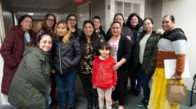 The group of Latinas who received a course to get involved in the childcare field. Among them is Erica Cuevas (first row - left) who was an early childhood educator back in Mexico. She said childcare must be a holistic service to raise more confident and successful children. “Everything goes hand in hand: care, work, trust, and culture.”