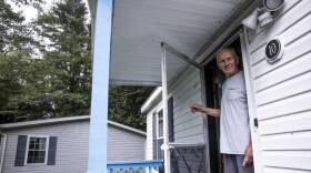 Edmund McGahey's home in Greak Brook Village in Belmont. It is not an anomaly of rising prices. He will be leaving his home due to the soaring prices of rent on top of his manufactured home in the park.