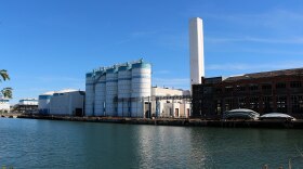 This pelletizing plant in Quincy, Massachusetts turns a biproduct of waste water treatment into fertilizer.