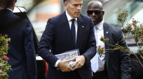 Hunter Biden arrives at the J. Caleb Boggs Federal Building in Wilmington, Del., in June during his trial on felony gun charges.